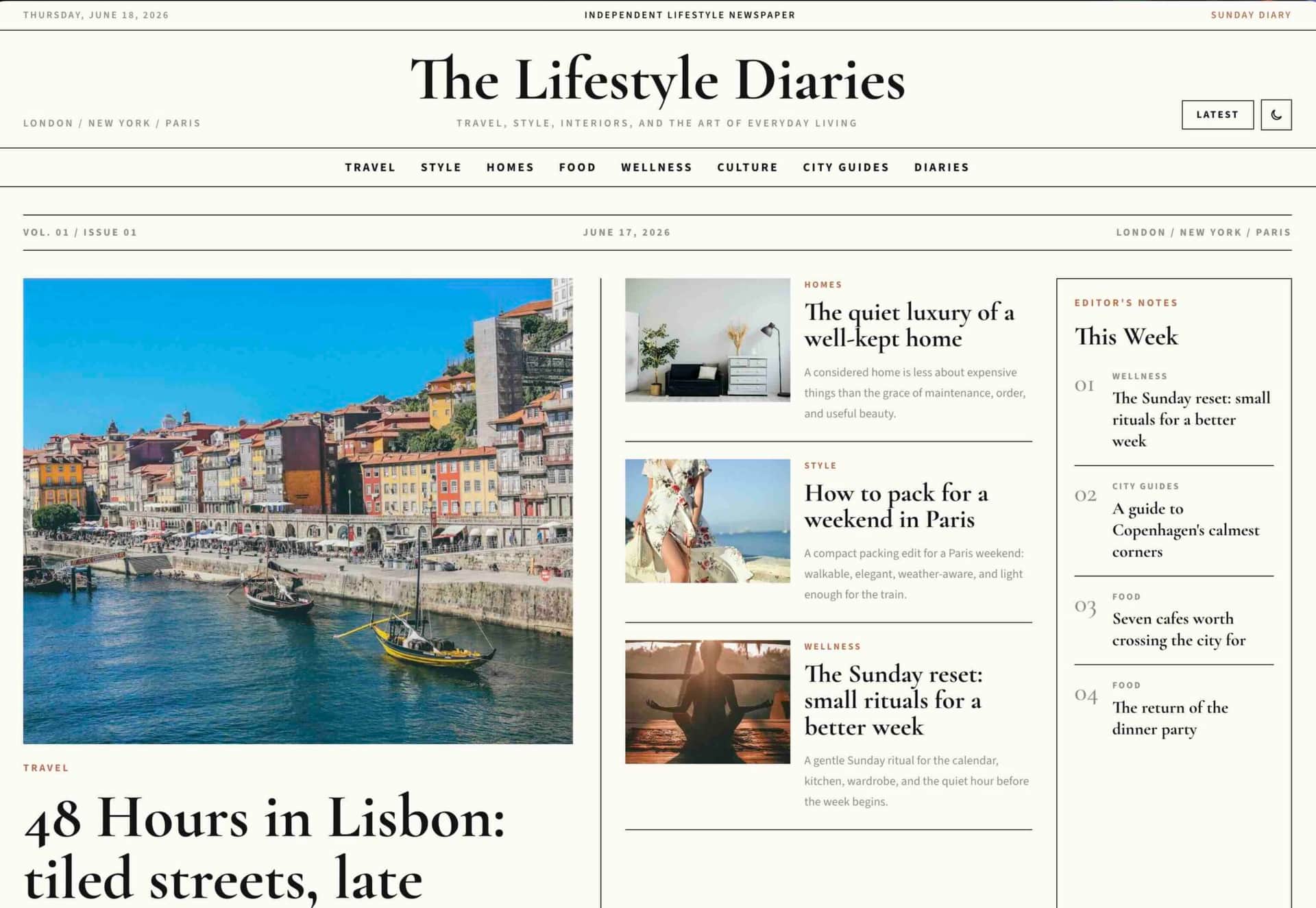 The Lifestyle Diaries