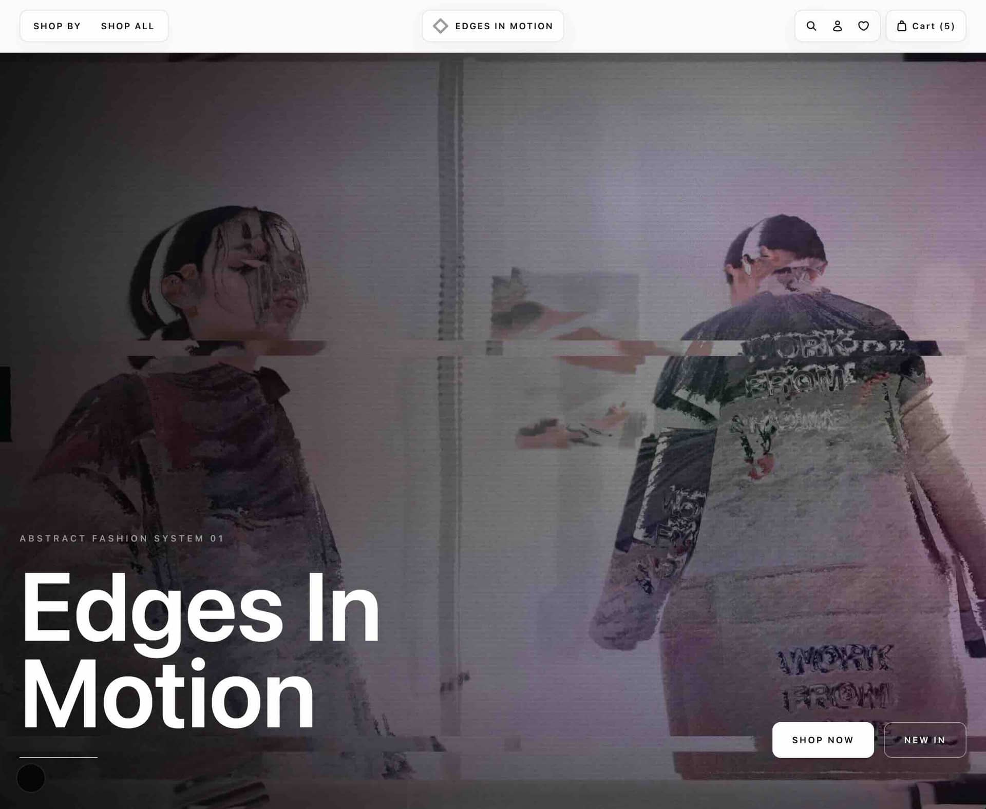 Edges in Motion — Custom Coded Ecommerce Store