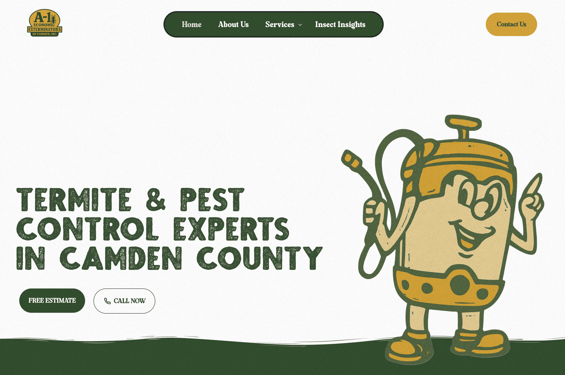 A-1 Economic Exterminators – Pest Control Website Design
