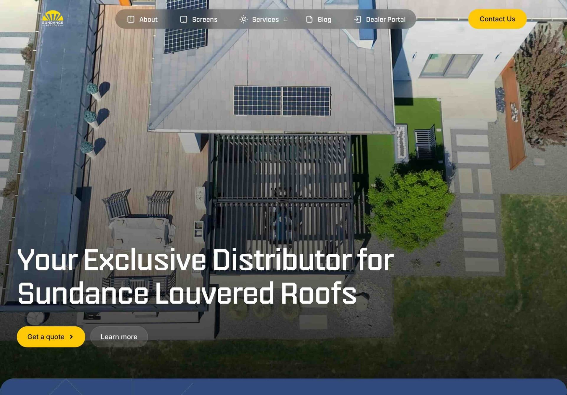 Sundance Pergola — Web Design & Development